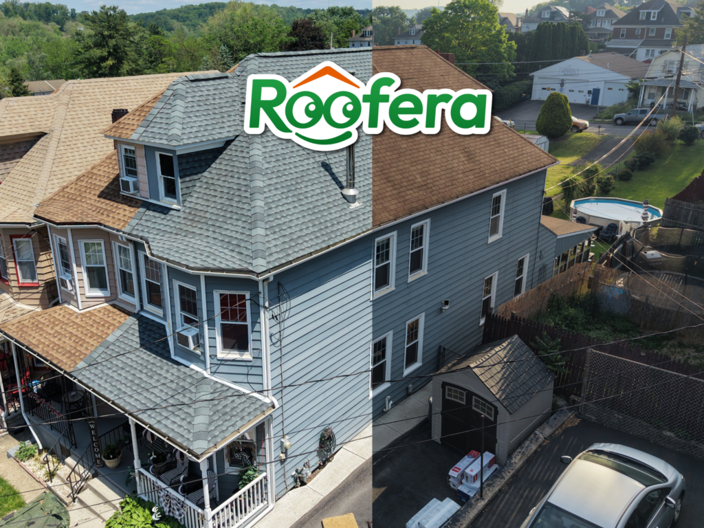 Roof replacement on First St in Easton PA completed by Roofera