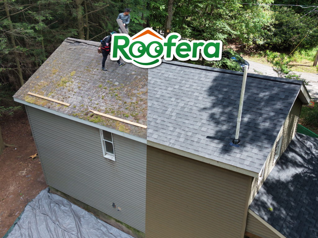 Single family roof replacement in Jim Thorpe PA on Wargo Dr — GAF Timberline HDZ Charcoal shingles installed by Roofera